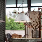 Lampada a sospensione di design industriale artigianale Clara Viadurini