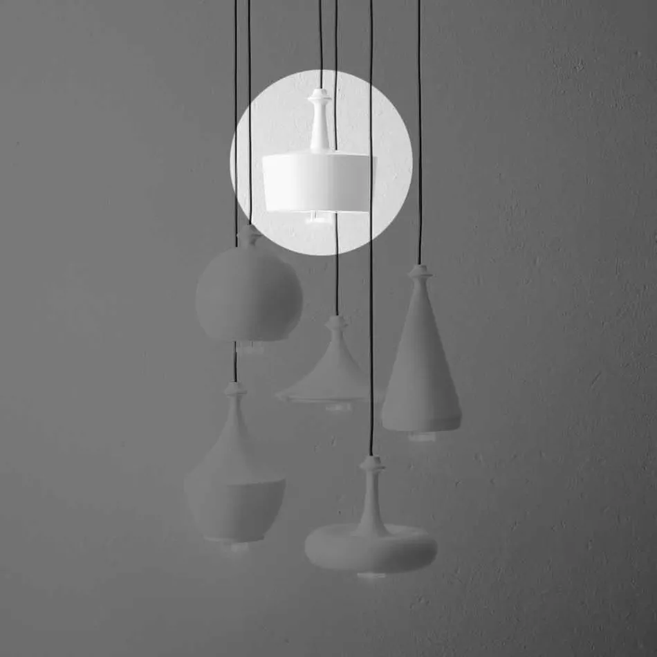 Lampada a Sospensione du Design in Ceramica – Lustrini L6 Aldo Bernardi Viadurini