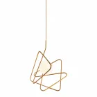 Lampada a sospensione in acciaio moderna Ø60xh.60xL.cavo200cm, Adele   Viadurini