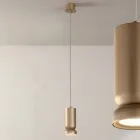 Lampada a Sospensione in Alluminio Verniciato a Polvere e Cavo Regolabile - Buxus Viadurini