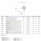 Lampada a sospensione in ceramica I Lustri 10 di Aldo Bernardi  Viadurini
