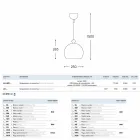 Lampada a sospensione in ceramica I Lustri 5 di Aldo Bernardi Viadurini