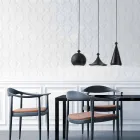 Lampada a sospensione in ceramica I Lustri 5 di Aldo Bernardi Viadurini