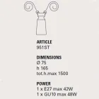 Lampada a sospensione in ceramica per composizione Battersea - Toscot Viadurini