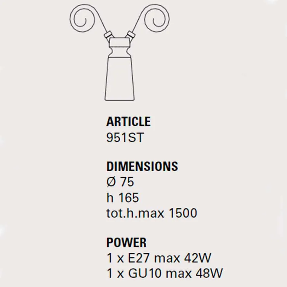 Lampada a sospensione in ceramica per composizione Battersea - Toscot Viadurini