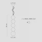 Lampada a Sospensione in Diversi Colori Made in Italy - Copacabana Viadurini