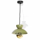 Lampada a Sospensione in Metallo con Dettaglio Oro Moderna Made in Italy - Valta Viadurini