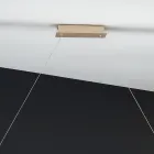 Lampada a Sospensione in Metallo Finitura Oro con LED Dimmerabile - Raiss Viadurini