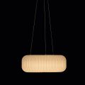 Lampada a Sospensione in Polietilene Color Alabastro Made in Italy - Disco