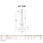 Lampada a sospensione in rame ed ottone anticati Fonderia Viadurini