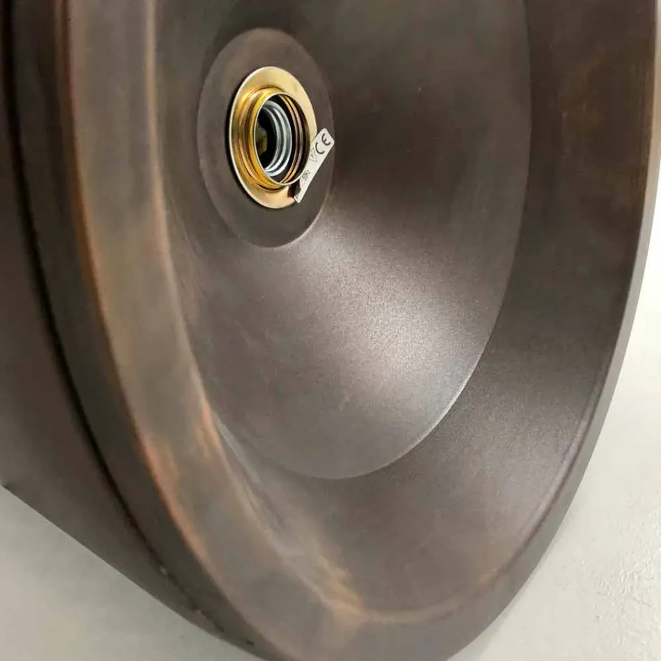 Lampada a sospensione in terracotta di design, Ø37cm - Toscot Henry Viadurini