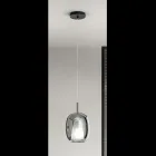 Lampada a Sospensione in Vetro Satinato e Colorato Made in Italy - Trilly Viadurini