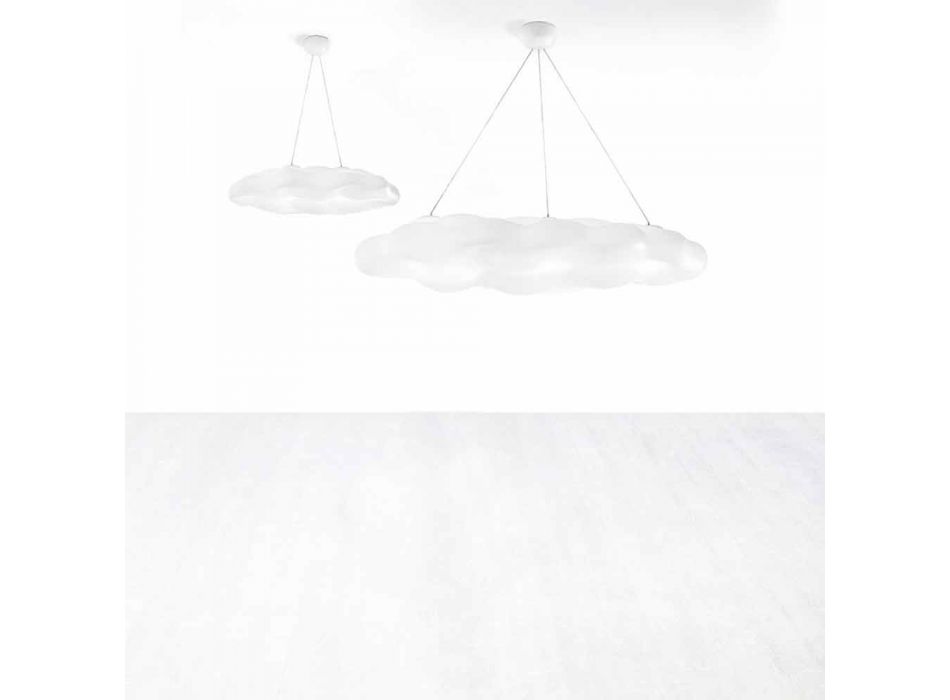 Lampada a Sospensione per Esterno Design a Nuvola in Plastica - Nefos by Myyour Viadurini
