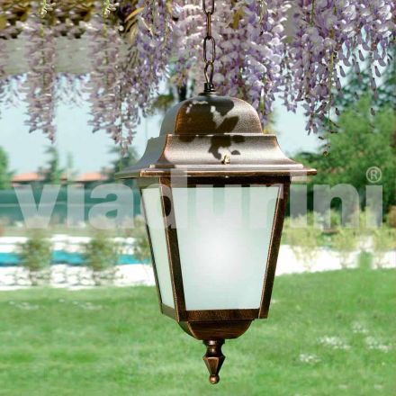 Lampada a sospensione per esterno in alluminio made in Italy, Aquilina Viadurini