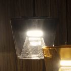 Lampada a Sospensione realizzata in Metallo e Vetro Made in Italy - Think Viadurini