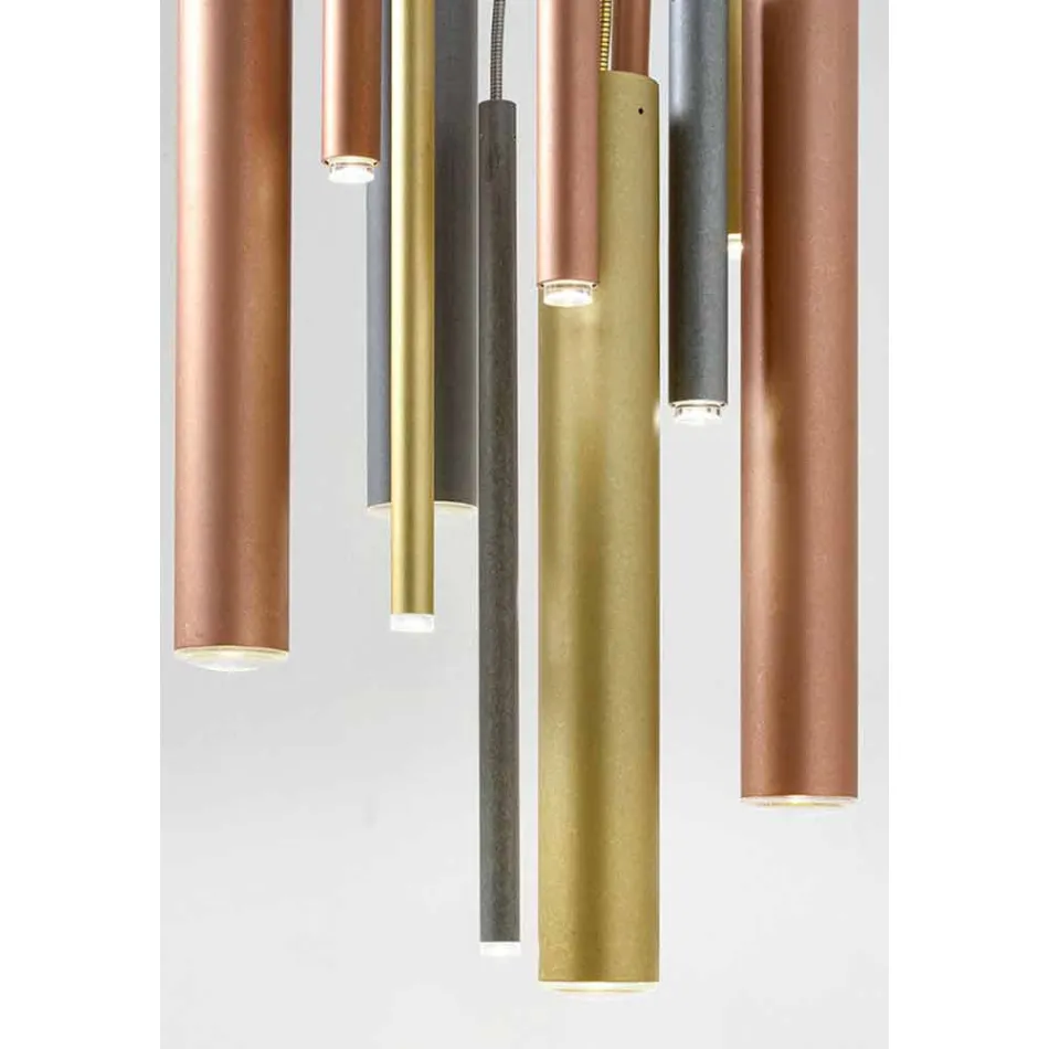 Lampada a Sospensione Tubolare Moderna con Cavo Flessibile – Tubò Aldo Bernardi Viadurini