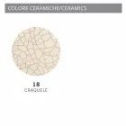 Lampada a sospensione vintage in ceramica e metallo Janice Ferroluce Viadurini