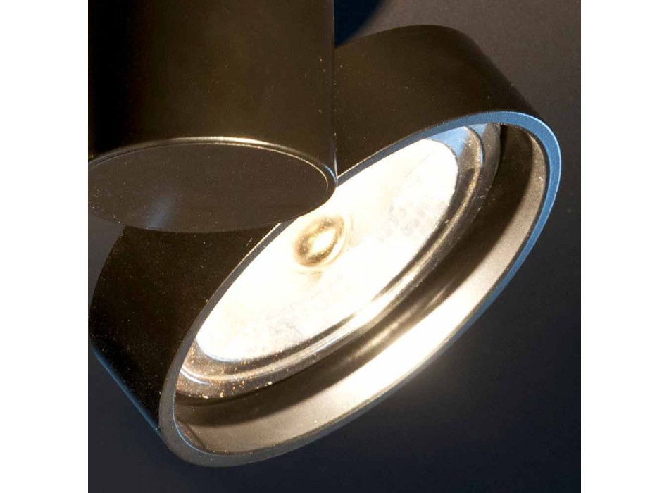 Lampada Artigianale in Alluminio con Anello Orientabile Made in Italy - Gemina