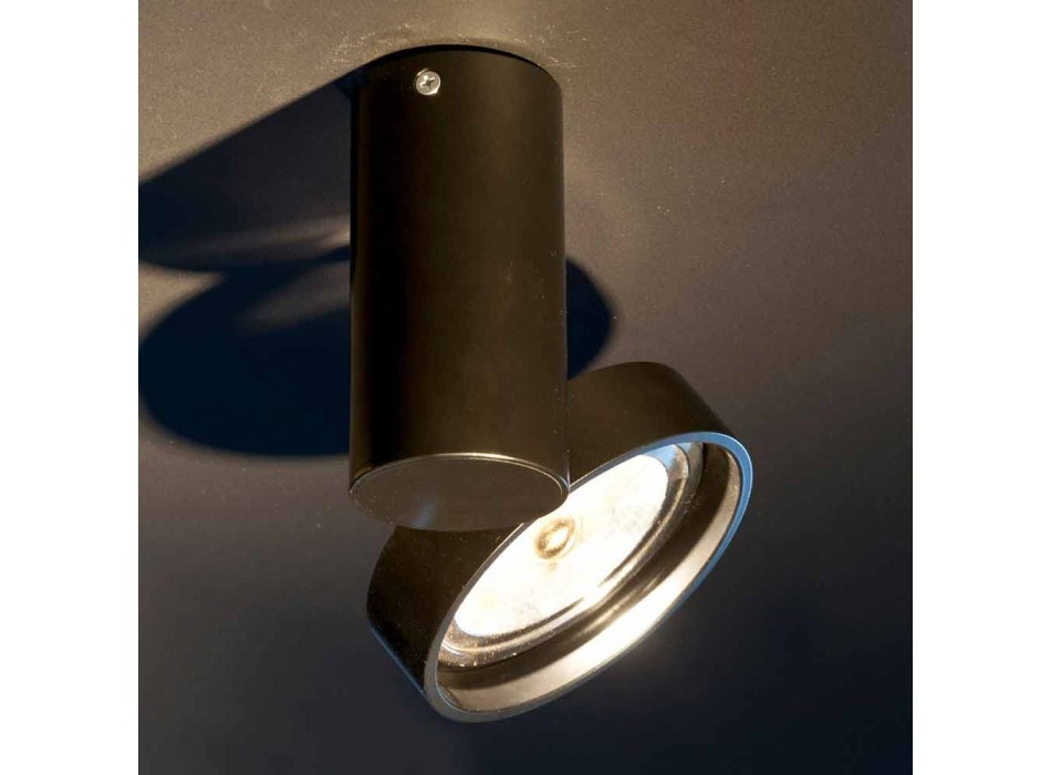 Lampada Artigianale in Alluminio con Anello Orientabile Made in Italy - Gemina