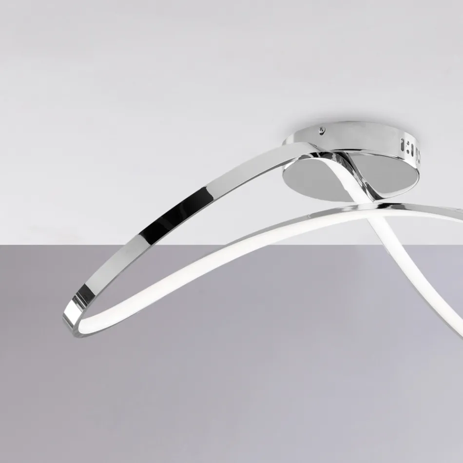 Lampada artigianale in vetro e metallo ideale per soggiorno e camera – Apollo Viadurini