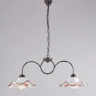 Lampada Artigianale in Vetro e Metallo Made in Italy per Soggiorno e Camera - Merope Viadurini