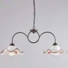 Lampada Artigianale in Vetro e Metallo Made in Italy per Soggiorno e Camera - Merope Viadurini