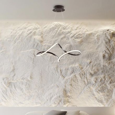 Lampada Artigianale in Vetro e Metallo Made in Italy per Soggiorno e Camera - Pictor Viadurini