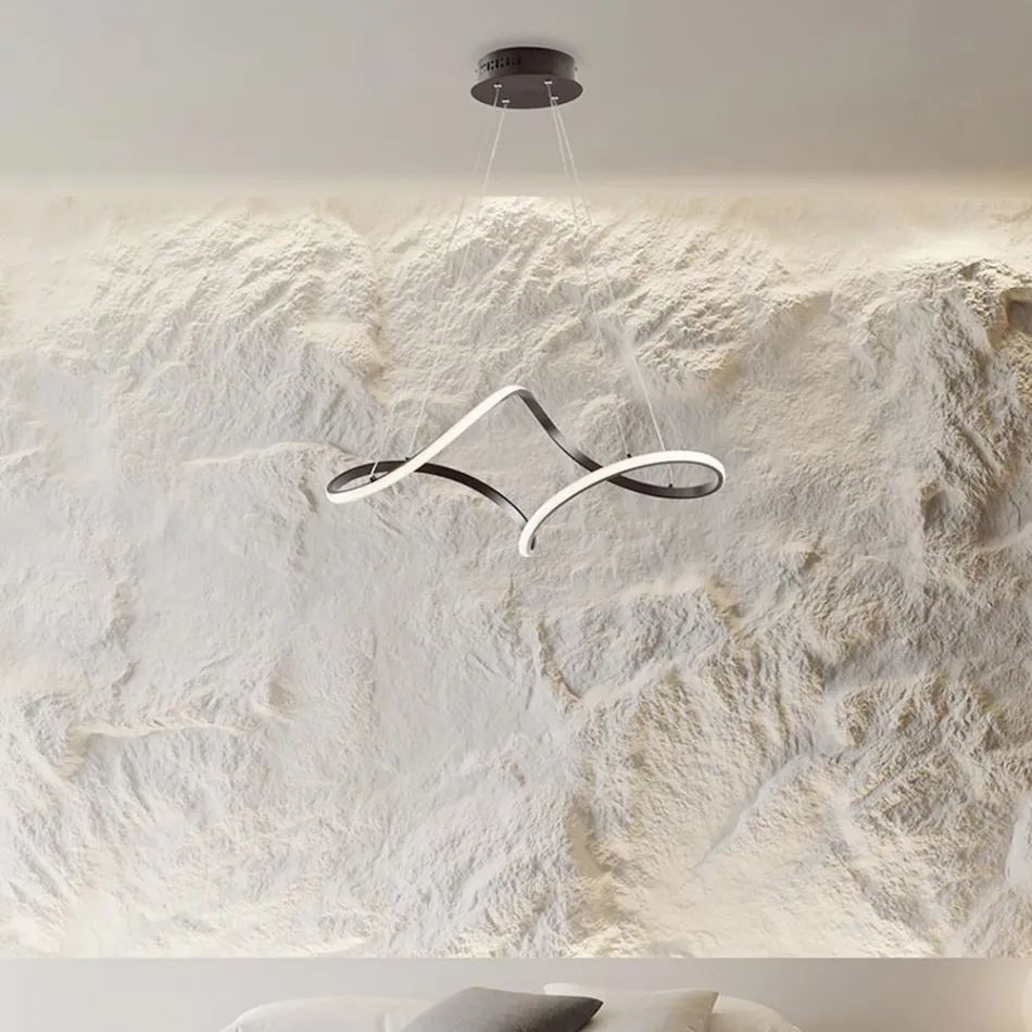 Lampada Artigianale in Vetro e Metallo Made in Italy per Soggiorno e Camera - Pictor Viadurini