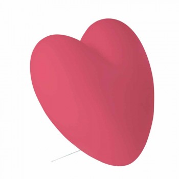 Lampada cuore da tavolo luminosa Slide Love colorata fatta in Italia