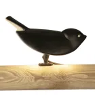 Lampada da Appoggio in Maiolica Toscana Smaltata Made in Italy - Uccellino Viadurini