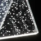 Lampada da Appoggio Led Cristallo Acrilico Decoro a Laser - Possett Viadurini