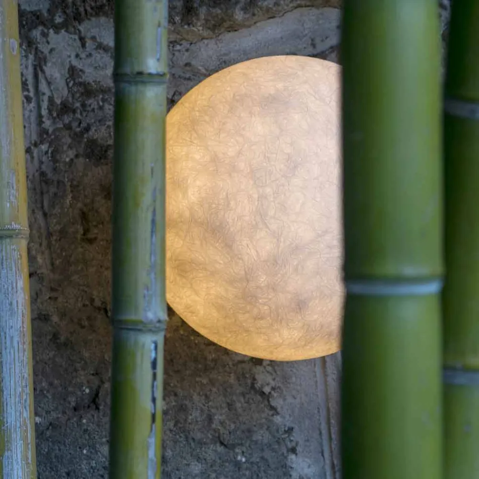 Lampada da esterno a muro In-es.artdesign A. Moon Out in nebulite Viadurini