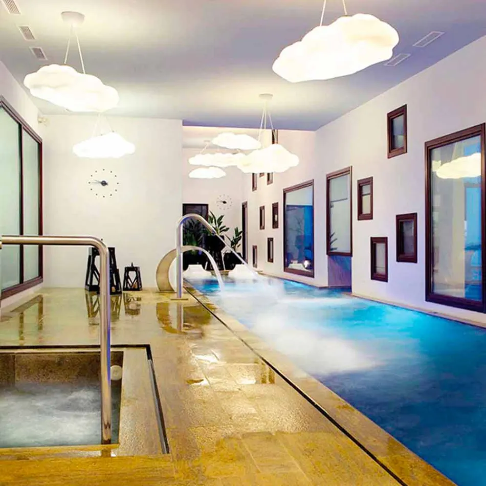 Lampada da Esterno a Sospensione di Design in Polietilene - Nefos by Myyour Viadurini