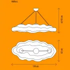 Lampada da Esterno a Sospensione di Design in Polietilene - Nefos by Myyour Viadurini