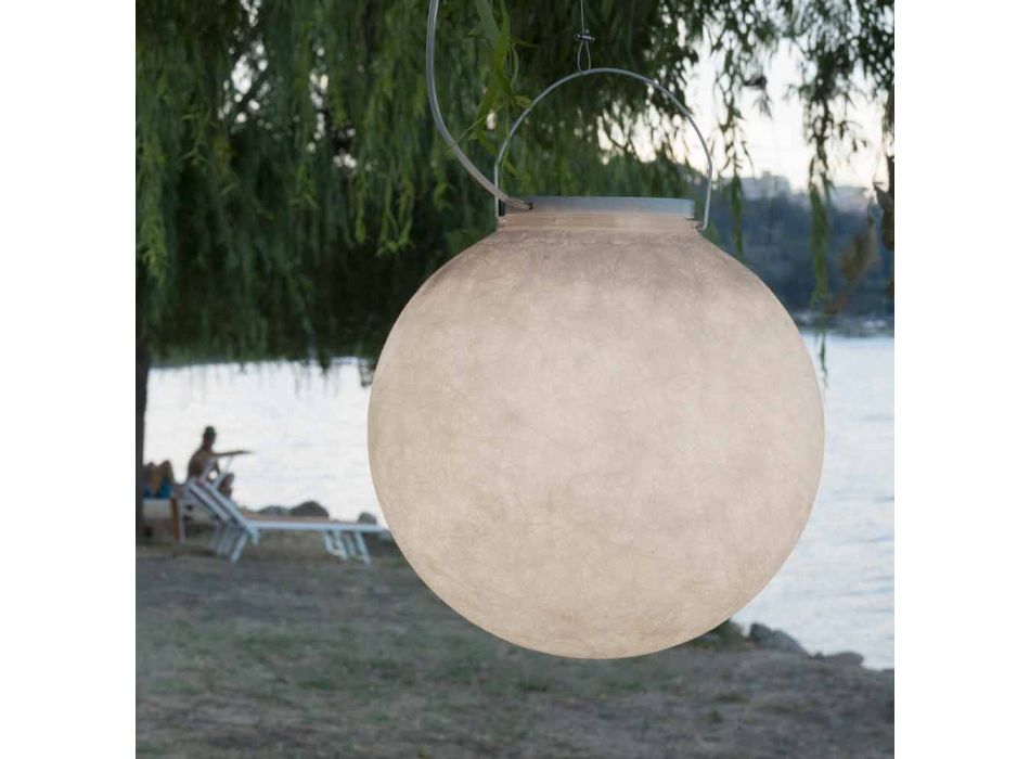 Lampada da esterno a sospensione In-es.artdesign Luna Out in nebulite Viadurini