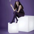 Lampada da esterno moderna di design Slide Cube, prodotta in Italia