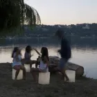 Lampada da esterno in nebulite In-es.artdesign Bin F Nebula Out terra Viadurini