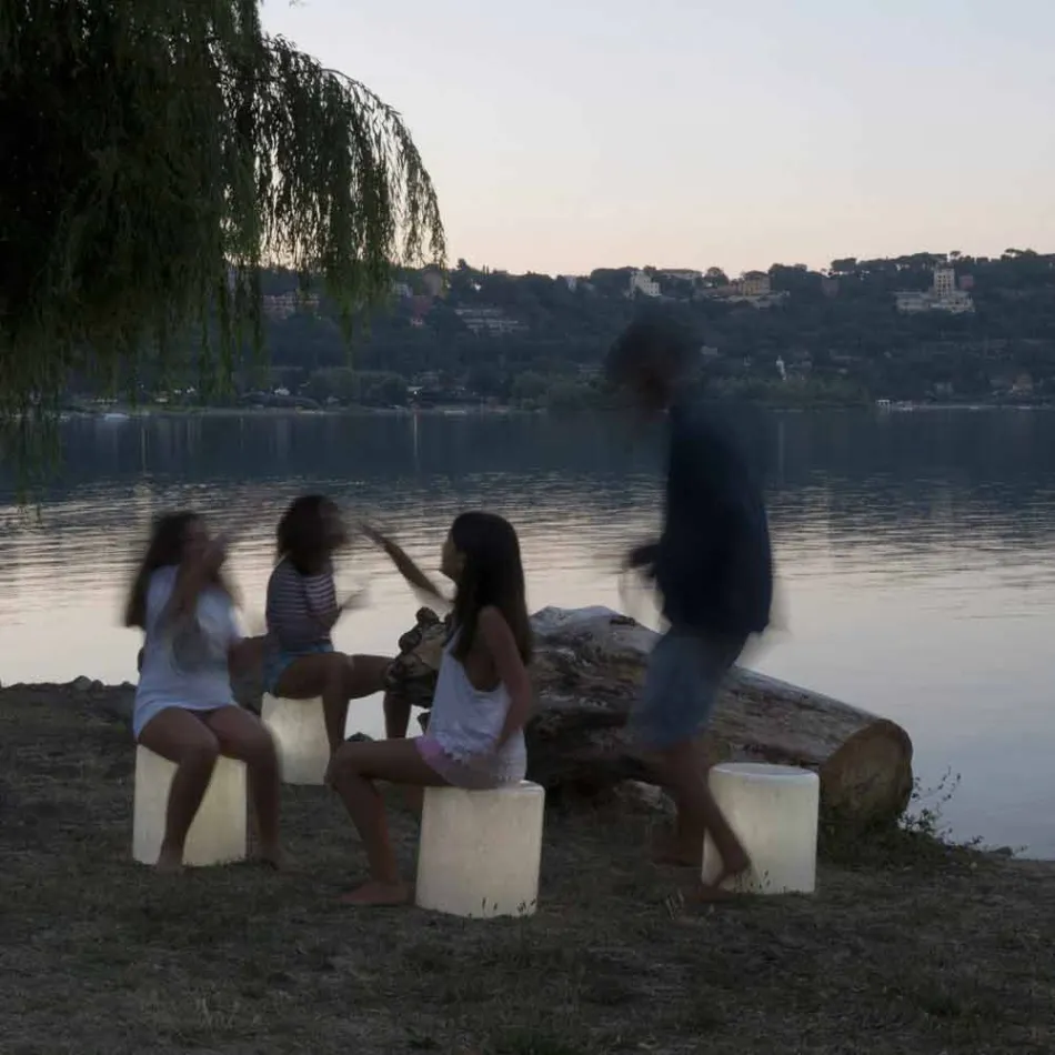 Lampada da esterno in nebulite In-es.artdesign Bin F Nebula Out terra Viadurini