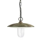 Lampada da Esterno in Ottone, Vetro e IP44 Made in Italy - Drago Viadurini