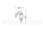 Lampada da Esterno Stile Vintage in Alluminio Bianco Made in Italy - Dodo Viadurini