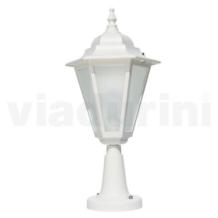 Lampada da Esterno Vintage in Alluminio Bianco Made in Italy - Terella Viadurini