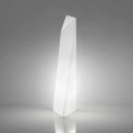 Lampada da terra moderna bianca a prisma Slide Manhattan, made Italy
