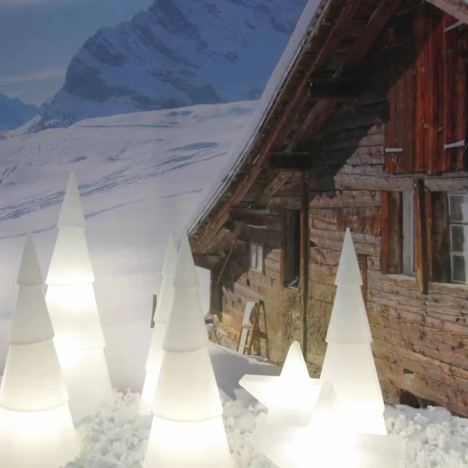 Lampada da Interno o Esterno in Plastica Bianca, Rossa o Verde - Alberostar Viadurini