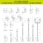 Lampada da Muro Outdoor in Alluminio Pressofuso e Vetro Made in Italy - Elric Viadurini