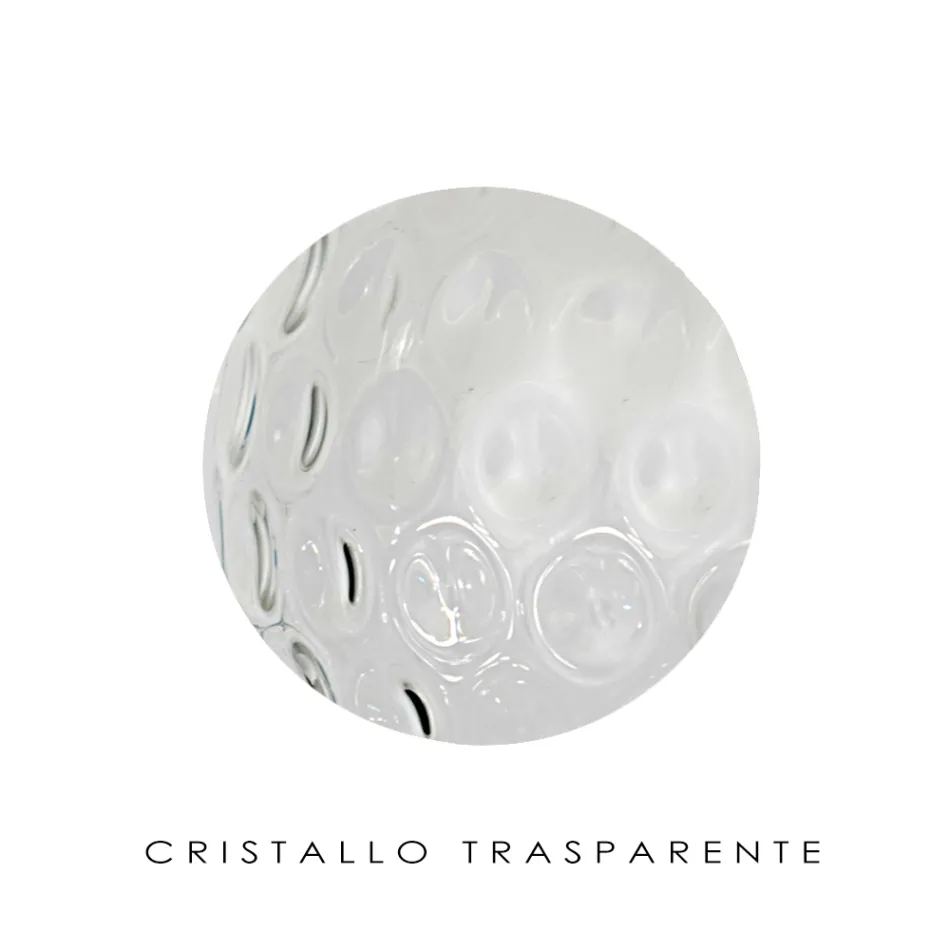 Lampada da Parete Artigianale in Vetro Veneziano Soffiato - Bolle Balloton Viadurini