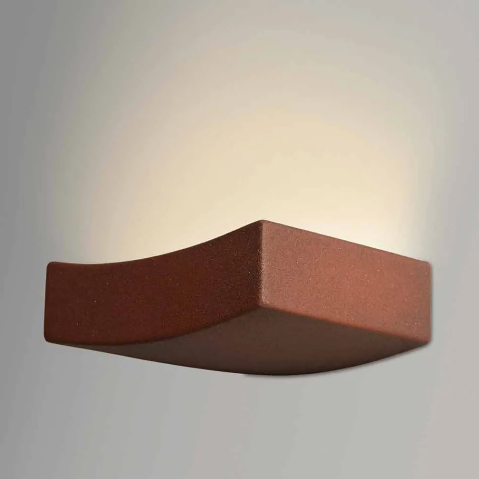 Lampada da parete design moderno in acciaio Ø13xh.3,5xsp.10 cm Osea  Viadurini