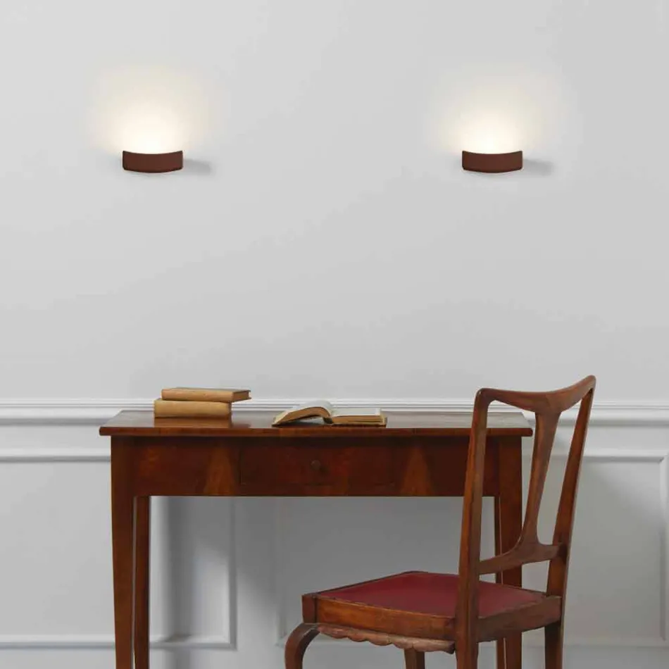 Lampada da parete design moderno in acciaio Ø13xh.3,5xsp.10 cm Osea  Viadurini