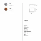 Lampada da parete design moderno in acciaio Ø13xh.3,5xsp.10 cm Osea  Viadurini