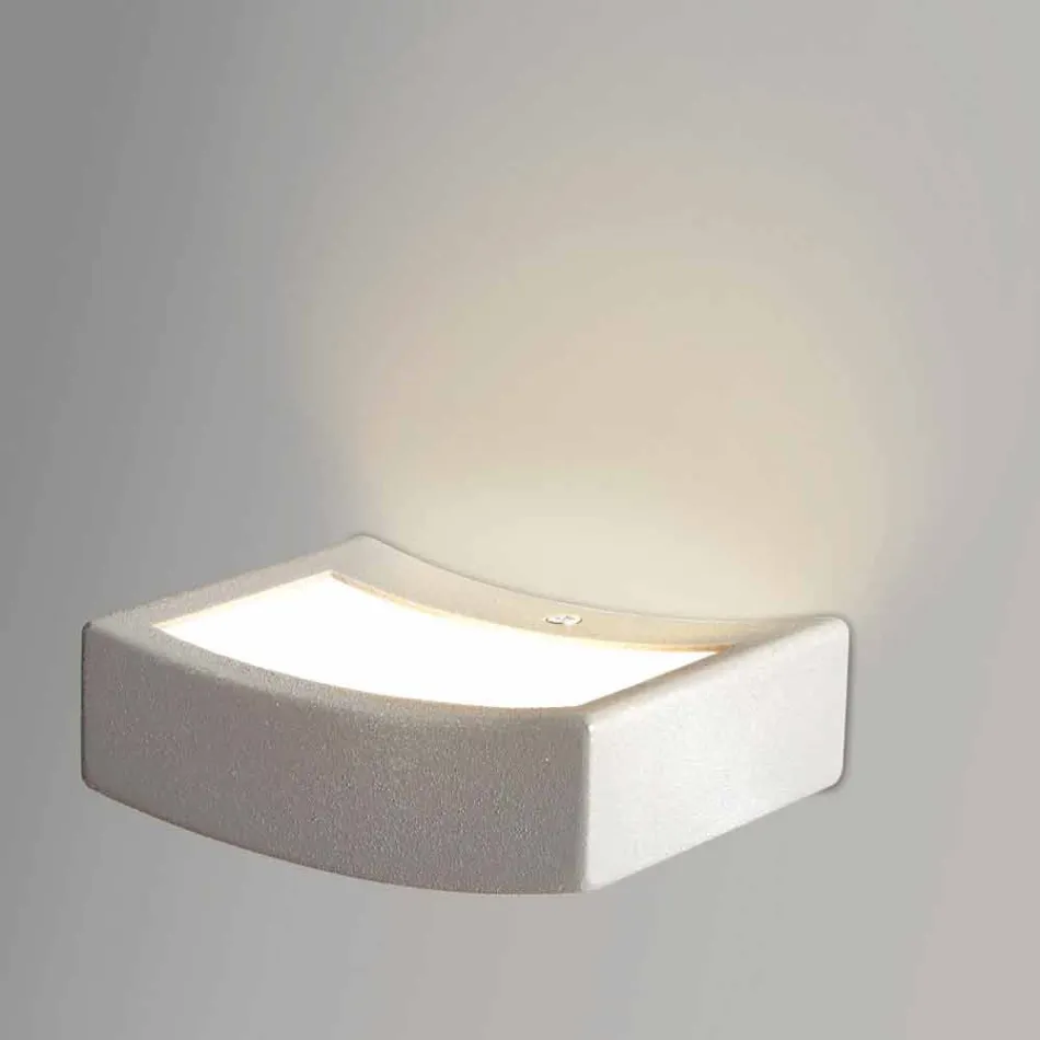 Lampada da parete design moderno in acciaio Ø13xh.3,5xsp.10 cm Osea  Viadurini