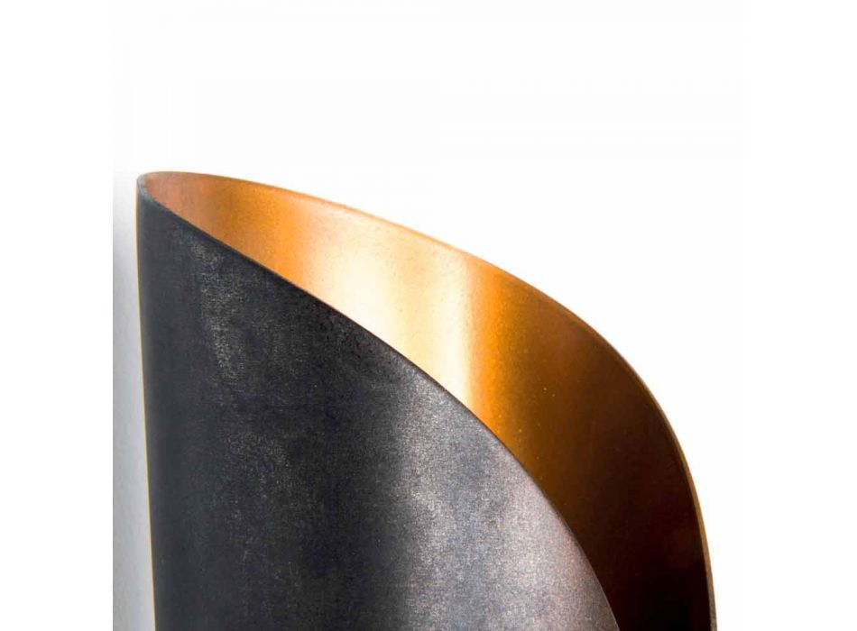 Lampada da Parete in Ferro e Alluminio Fatta a Mano Made in Italy - Giglia